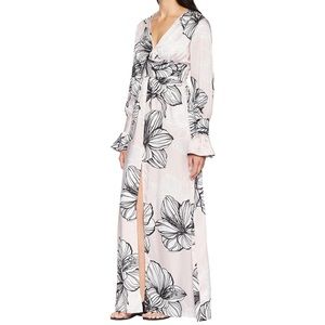 Alexia Admor Blush Floral Maxi Dress Small